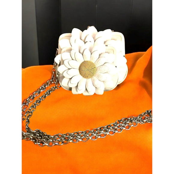 Brighton Flower Daisy Sunflower Kiss Lock Purse Crossbody Shoulder Bag - Picture 3 of 5